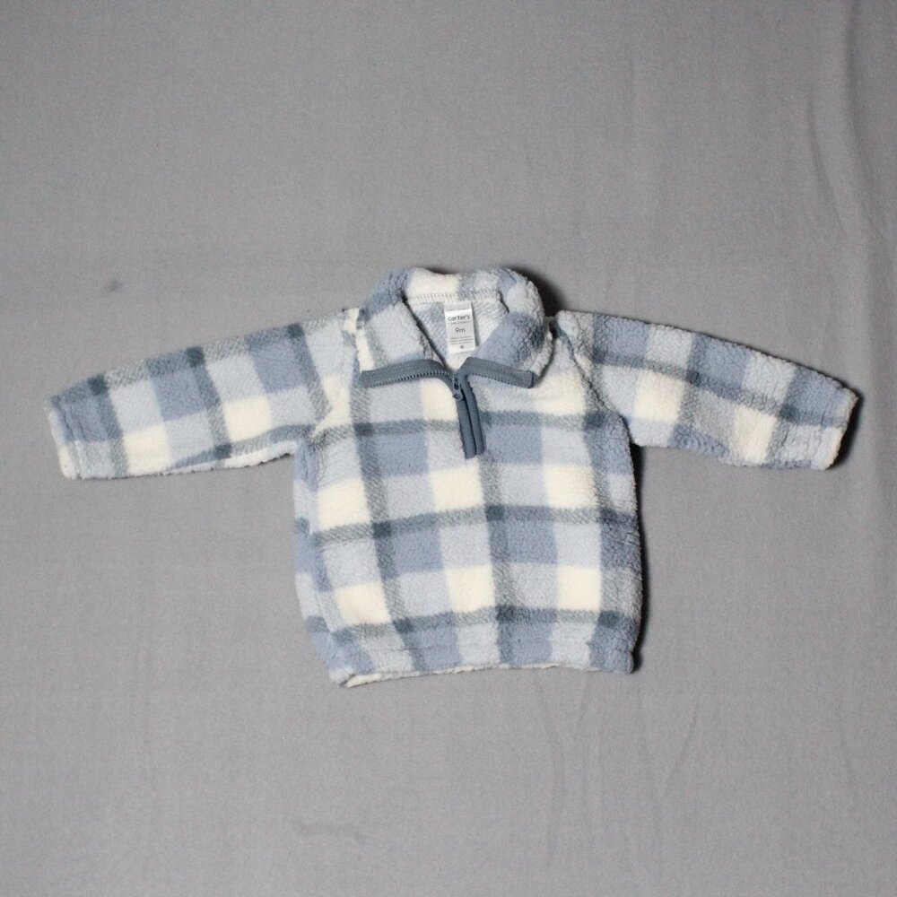 Just One You Made by Carter’s Baby Boys Plaid Sherpa Pullover | 9M